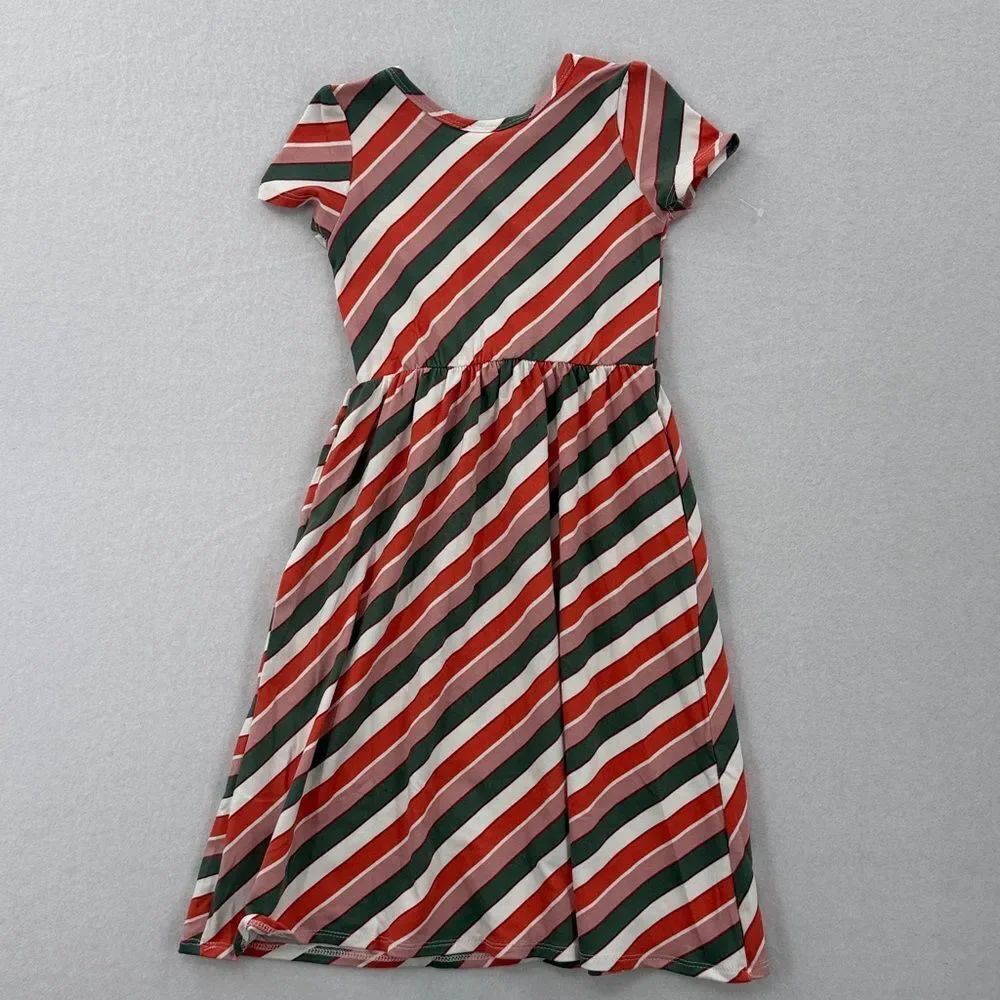 3For$20 Dot Dot Smile Red and White Striped Kids Dress size 2T
